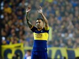 Carlos Tevez después de un partido con Boca Juniors.