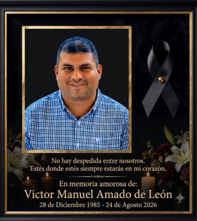 Dedicatoria a Víctor Manuel Amado de León.