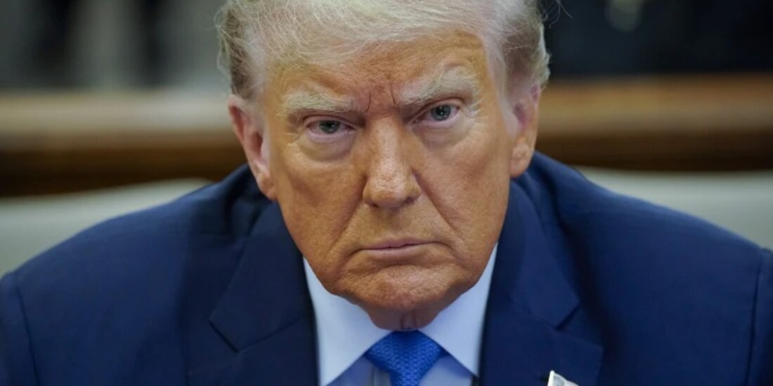 El expresidente Donald Trump en el tribunal de la ciudad de Nueva York donde se le sigue juicio por fraude corporativo, el 6 de noviembre de 2023.