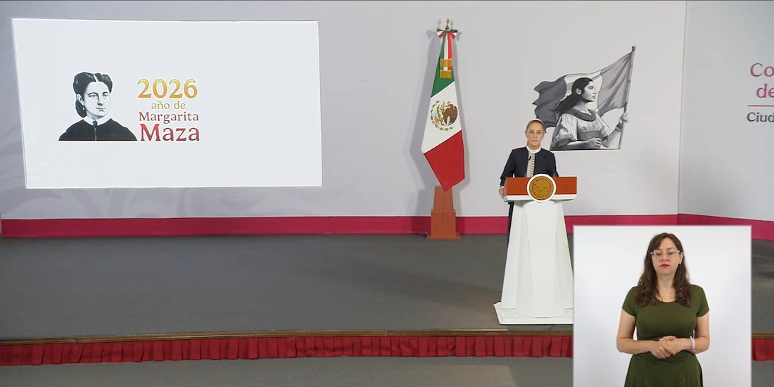 Conferencia de Claudia Sheinbaum Pardo en Palacio Nacional.