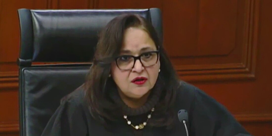 La ministra presidenta de la Suprema Corte de Justicia de la Nación (SCJN), Norma Lucía Piña