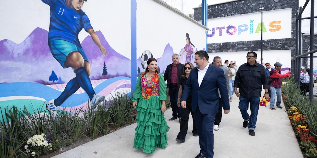 La nueva Utopía de Milpa Alta cuenta con una alberca semiolímpica, canchas deportivas y espacios para actividades recreativas y culturales.