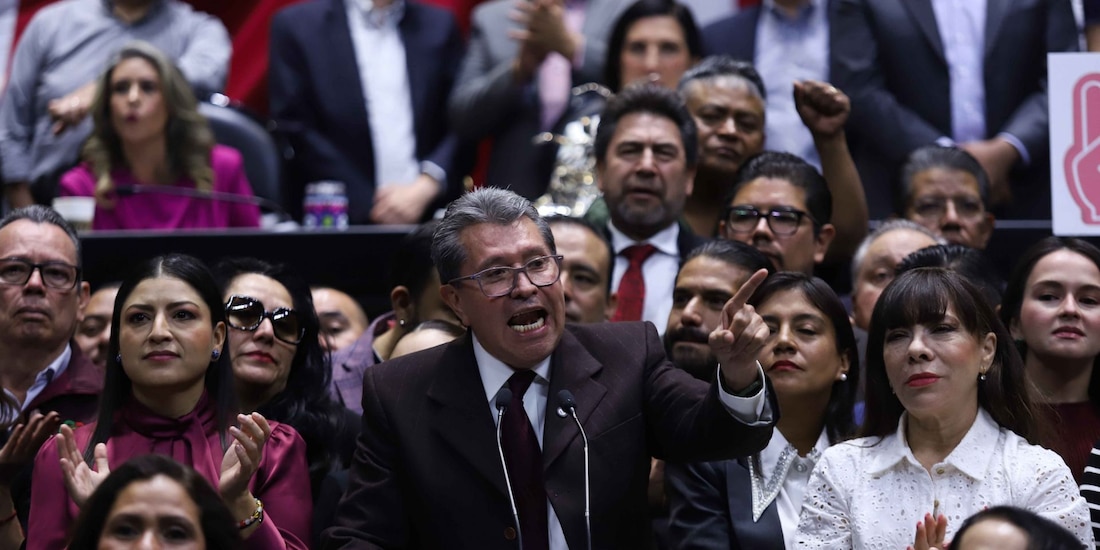 El diputado Ricardo Monreal, coordinador de la bancada de Morena