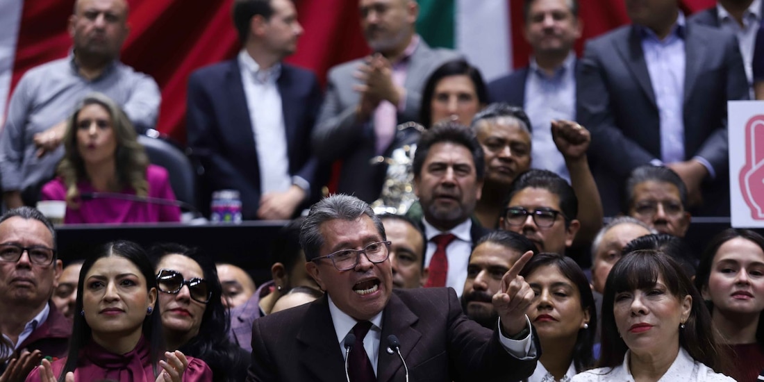 El diputado Ricardo Monreal, coordinador de la bancada de Morena