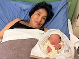Mabel da a luz a su primer hijo en Argentina