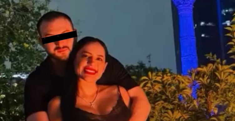 Eduardo "N" junto a Sandra Cuevas
