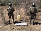 Elementos de la Semar inhabilitaron 23 artefactos explosivos.