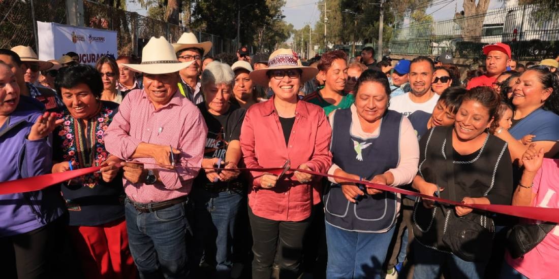 Ecatepec rehabilita las avenidas del Trabajo y Miguel Hidalgo.