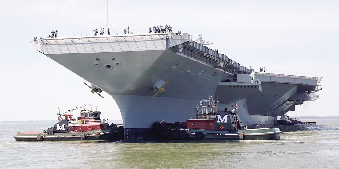 Portaaviones Gerald R. Ford de EU, en imagen de archivo.