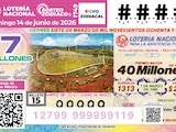 Billete de la Lotería Nacional.