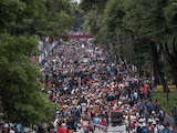 Movilización de la CNTE sobre la Calzada de Tlalpan, el 9 de junio de 2026.