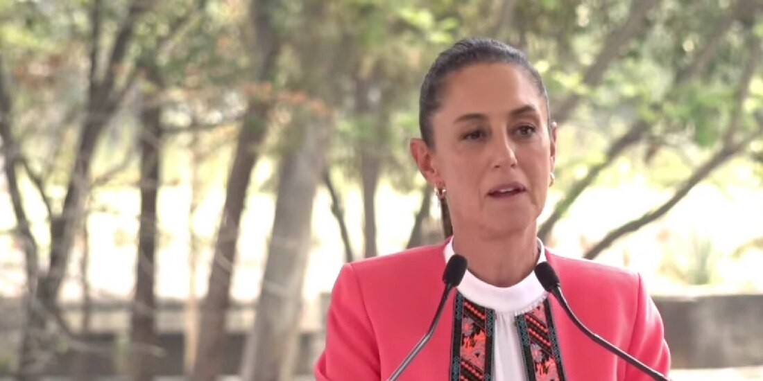 La mandataria capitalina, durante la conferencia de prensa realizada ayer.