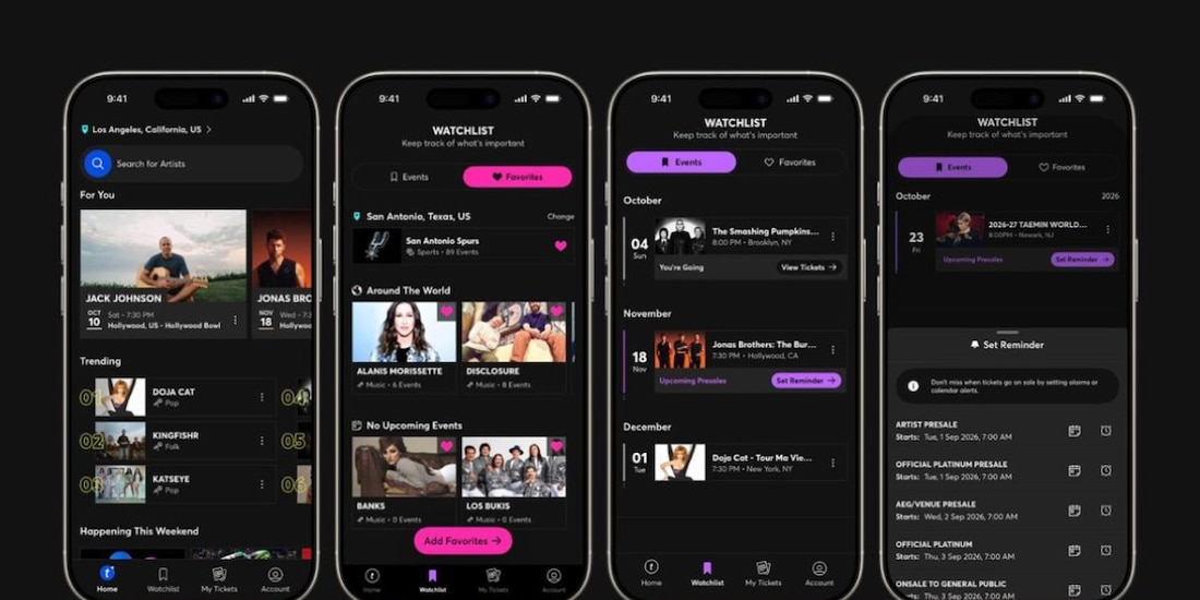 La plataforma de boletaje Ticketmaster presentó la renovación integral de su software para dispositivos móviles.