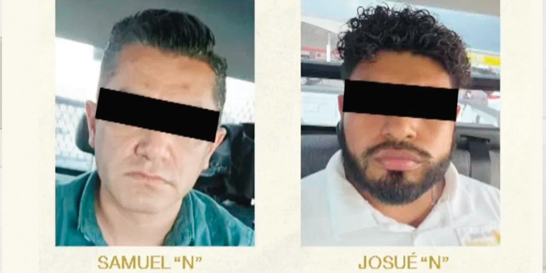 Los detenidos Samuel “N” y Josué “N”, en imagen de archivo.