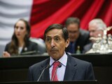 Rogelio Ramírez de la O, secretario de Hacienda, durante su comparecencia en San Lázaro.