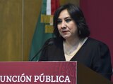 Irma Eréndira Sandoval, secretaria de la Función Pública.