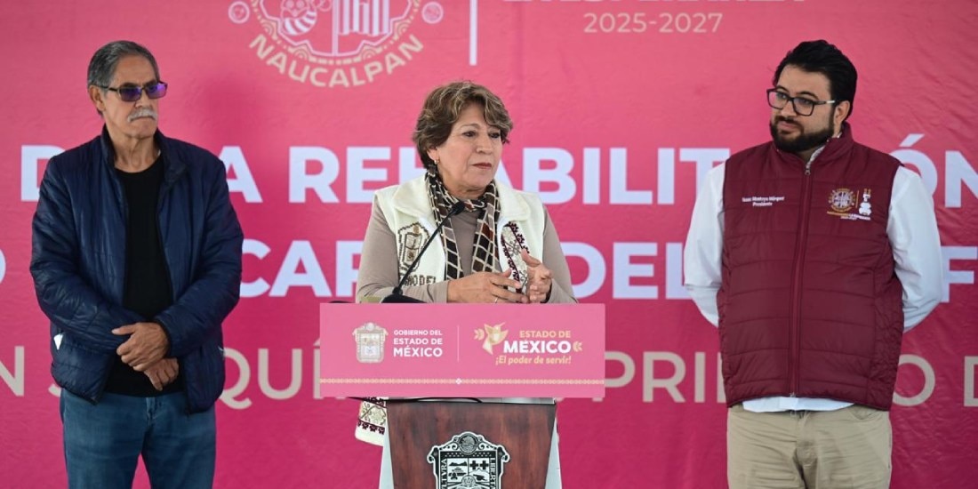 Rehabilitación de fondo al Periférico Norte iniciará en enero de 2026, anuncia Delfina Gómez.