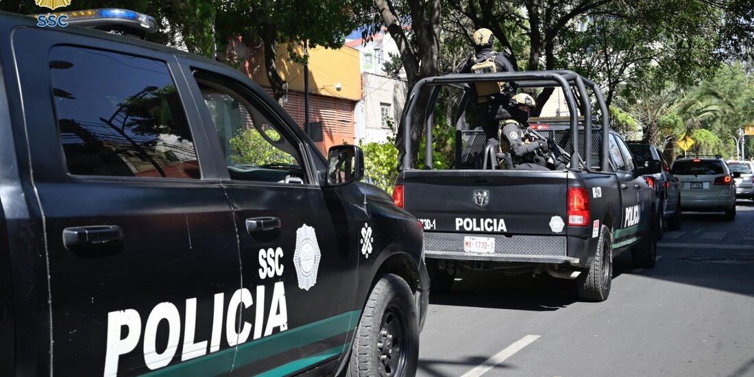 Elementos de la SSC en la Ciudad de México, en una fotografía ilustrativa.