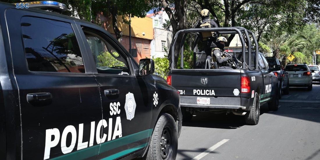Elementos de la SSC en la Ciudad de México.