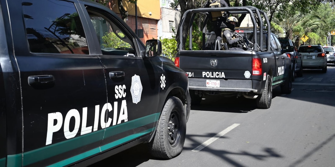 Elementos de la SSC en la Ciudad de México, en una fotografía ilustrativa.