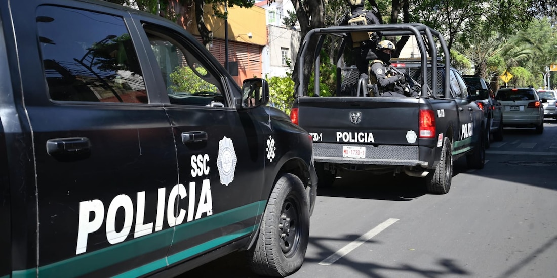 Elementos de la SSC en la Ciudad de México, en una fotografía ilustrativa.
