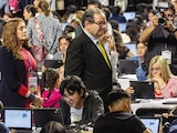EL FUNCIONARIO supervisó ayer la aplicación de la prueba