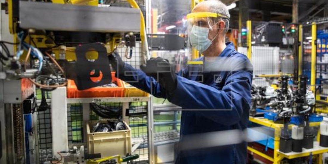 Actividad industrial en México.