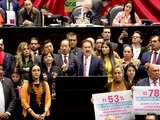 El coordinador de Morena en la Cámara de Diputados, tras la discusión de la reforma constitucional, el martes.