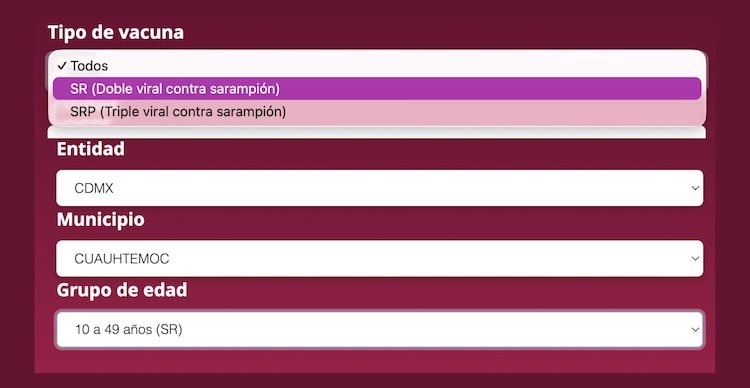 ¿Dónde me vacuno? vacuna contra sarampión en México