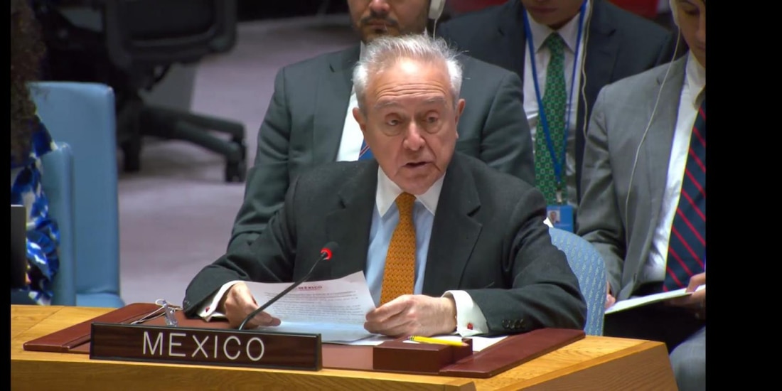 México pide en la ONU una salida pacífica y negociada a la situación en Venezuela