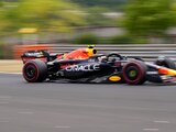 El Red Bull de Checo Pérez durante el Gran Premio de Hungría de F1.
