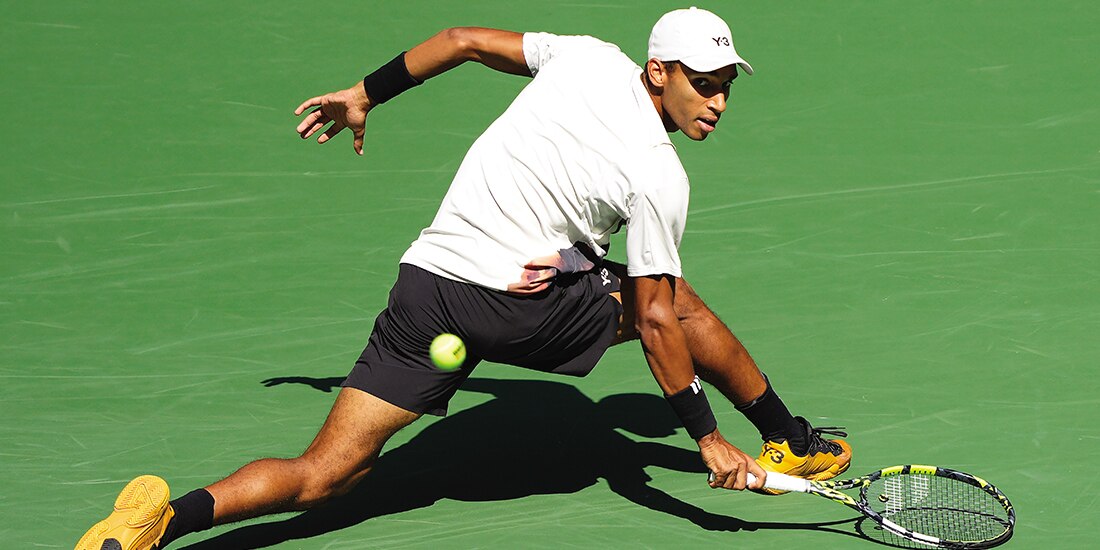 El canadiense en un regreso espectacular, ayer.