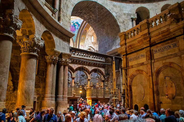 Santo Sepulcro, lugar sagrado para la religión cristiana.