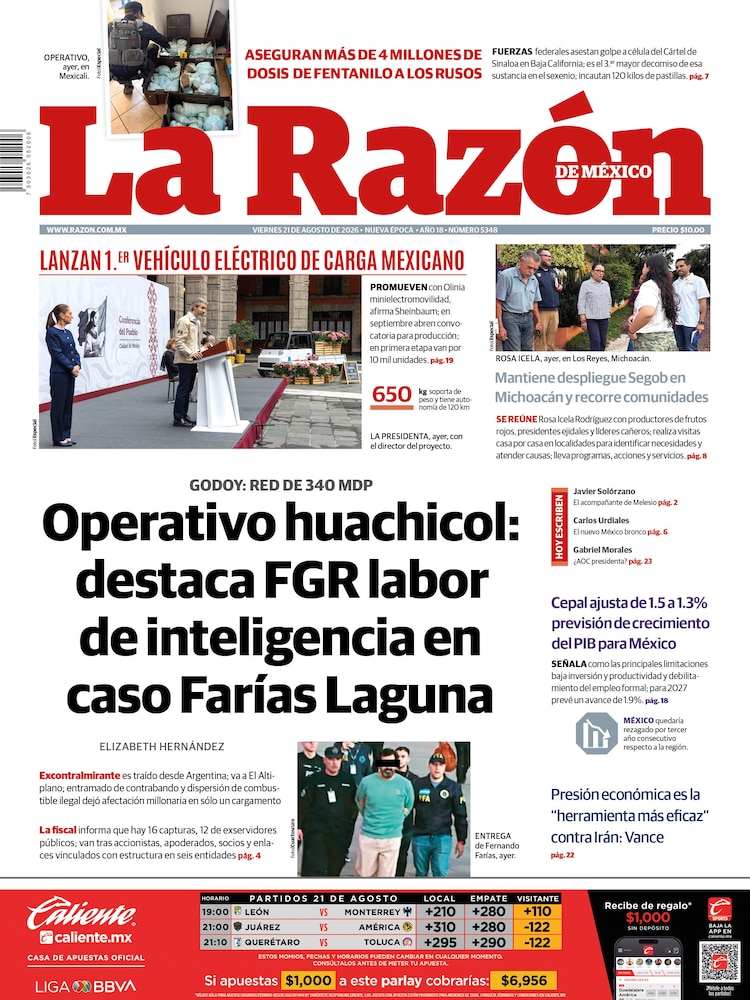 La Razón 21 Agosto 2026