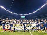 Jugadores del América antes del partido ante Cruz Azul