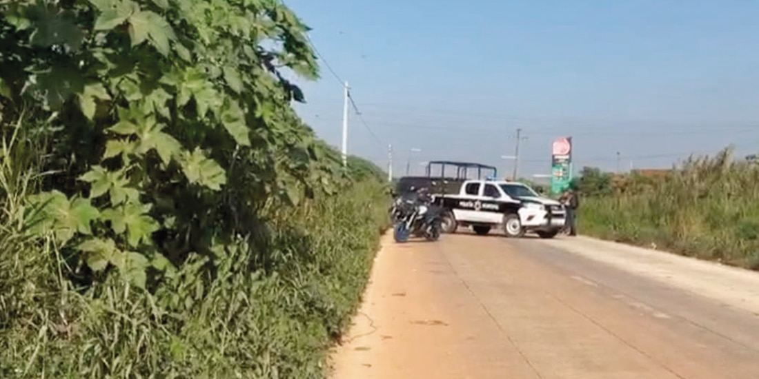 La zona del hallazgo, ayer, en Veracruz.