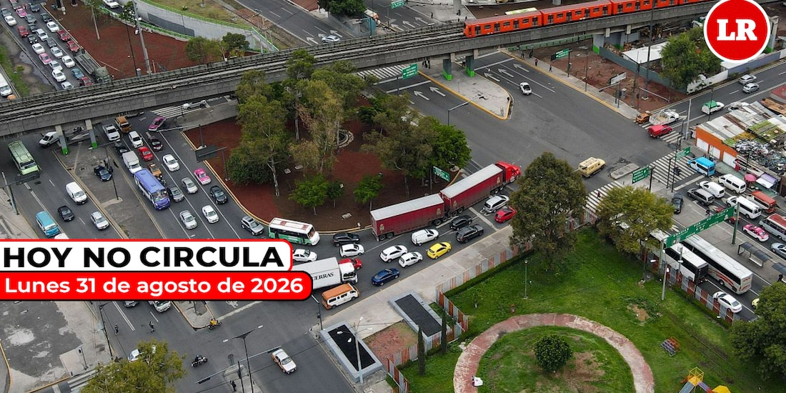 Te informamos sobre las restricciones del Hoy No Circula para este lunes 31 de agosto de 2026.