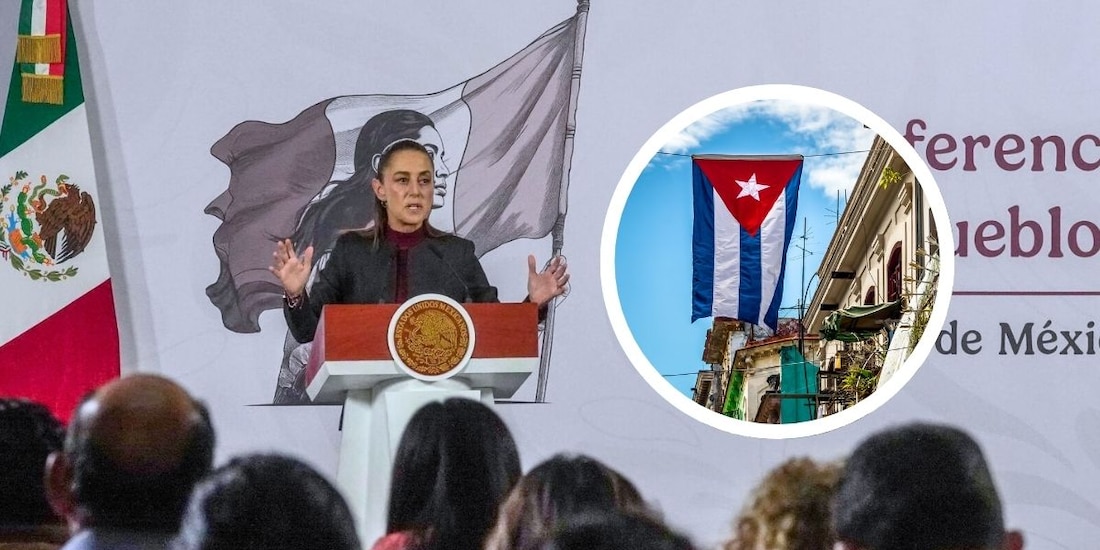 Claudia Sheinbaum afirmó que México activaría un puente aéreo a Cuba si existe una solicitud formal del gobierno cubano.