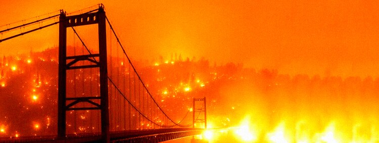 En California, paisajes "apocalípticos" por incendios