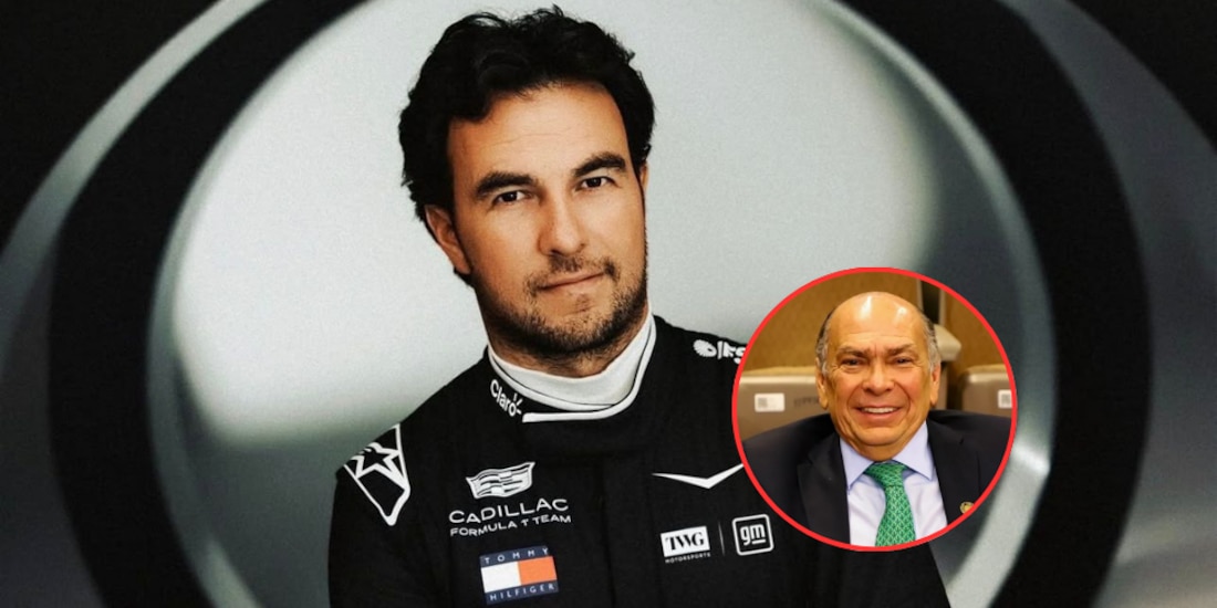 El padre de Checo Pérez presumió a su nueva pareja frente a las cámaras.
