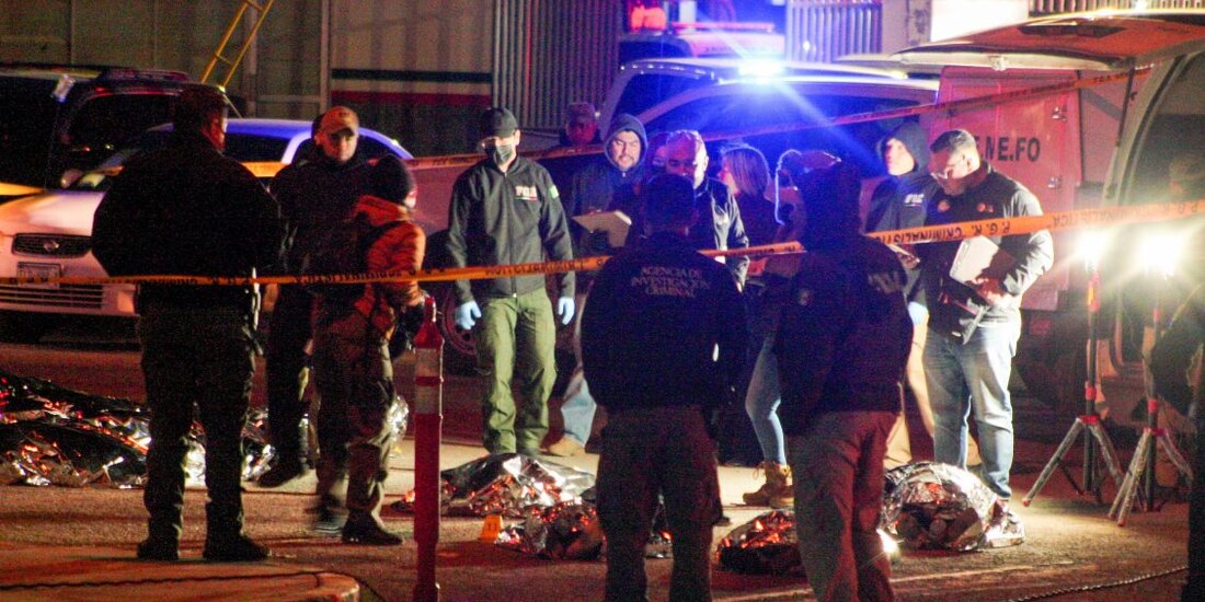 El incendio en un centro del INM en Ciudad Juárez se registró el lunes.