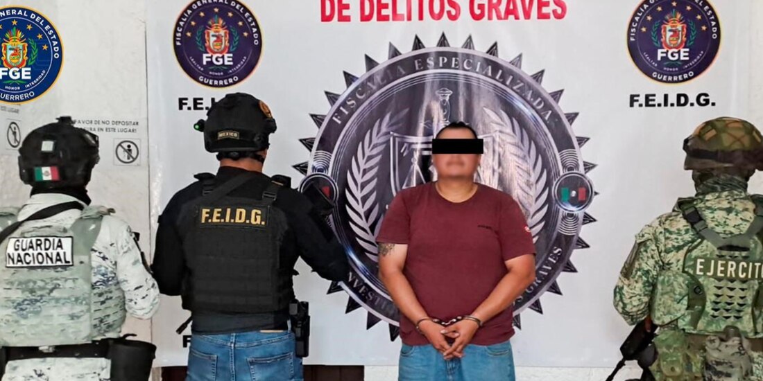 El Güero, capturado el pasado martes, en la Chilpancingo-Xochipala.