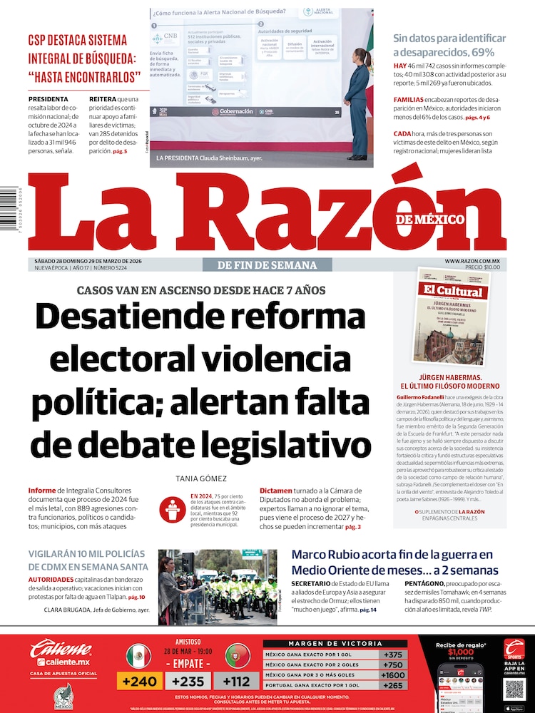La Razón 28 Marzo 2026