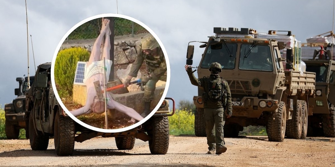 Condenan FOTO de soldado israelí destruyendo un crucifijo.