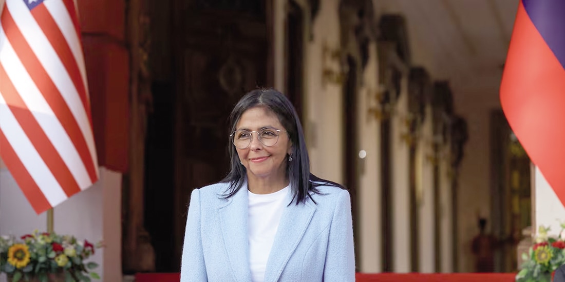 La presidenta interina de Venezuela, Delcy Rodríguez, el 11 de febrero.