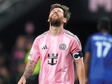 EL CRaCK argentino se lamenta después de una falla en el partido de ayer en la liga de Estados Unidos.