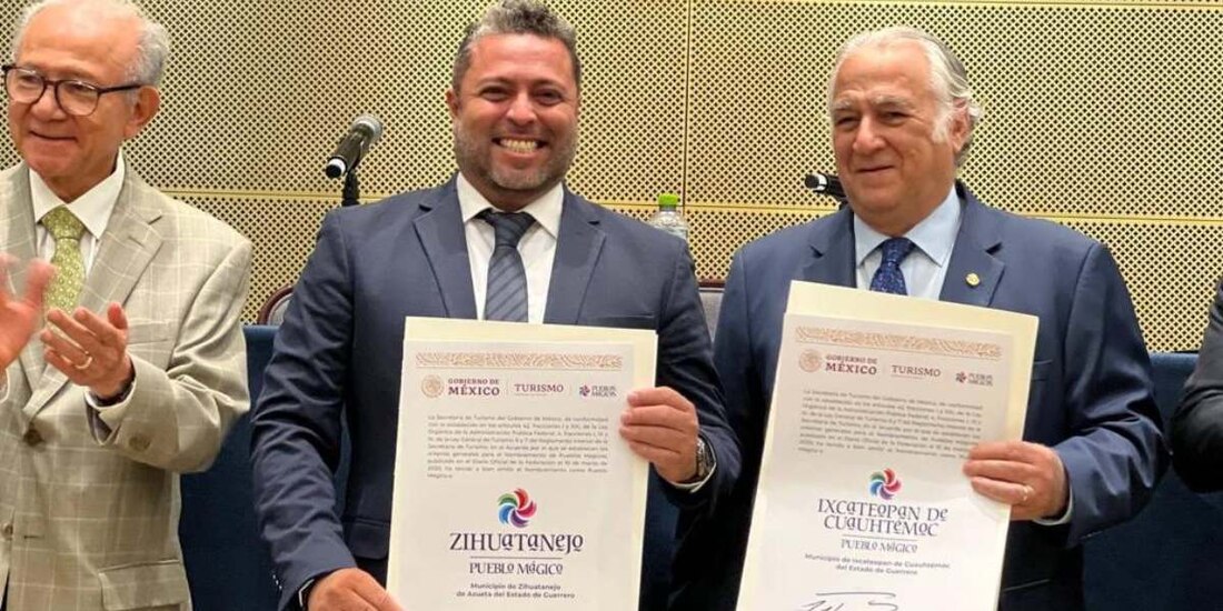 Ixcateopan de Cuauhtémoc y Zihuatanejo, los dos nuevos Pueblos Mágicos de Guerrero.