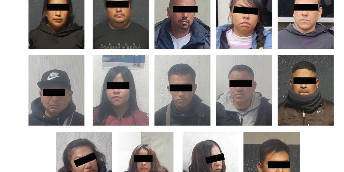 Imágenes de las personas detenidas, ayer, por policías por presuntamente robar dinero y celulares.