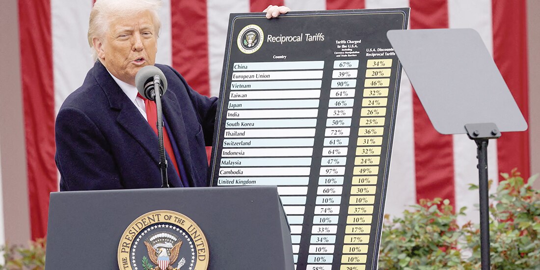 Donald Trump, el pasado miércoles 2 de abril, en el llamado Día de la Liberación.