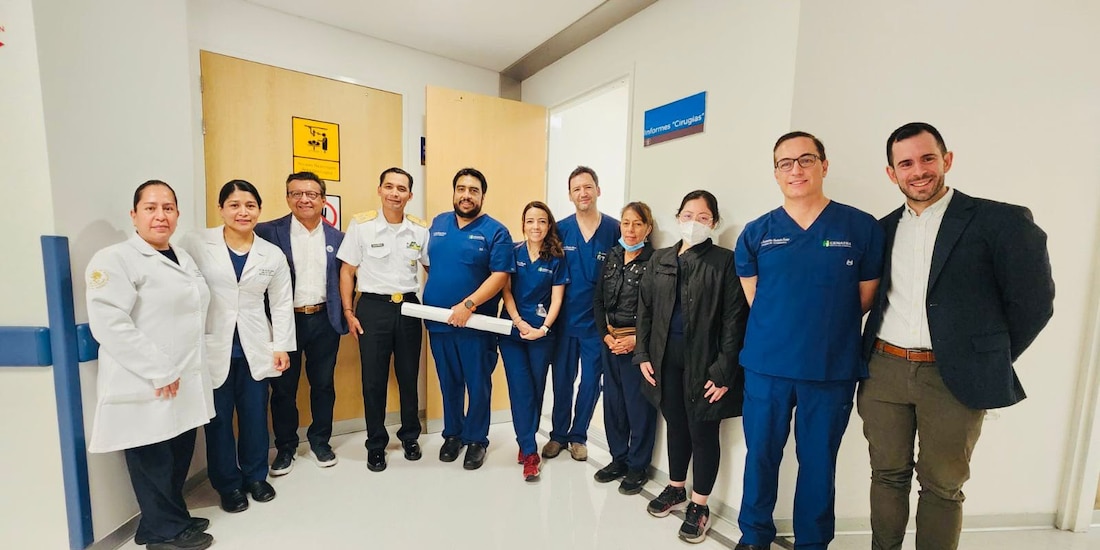 Médicos navales e internacionales coordinaron esfuerzos en el CEMENAV para salvar la vida de una paciente pediátrica.